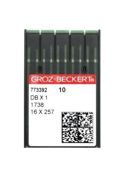 Düz Dikiş Makinesi İğnesi Groz Beckert Dbx1 Lr Deri Ucu İnce Dip 11 Numara 11/75 Deri Dikiş 100 Adet
