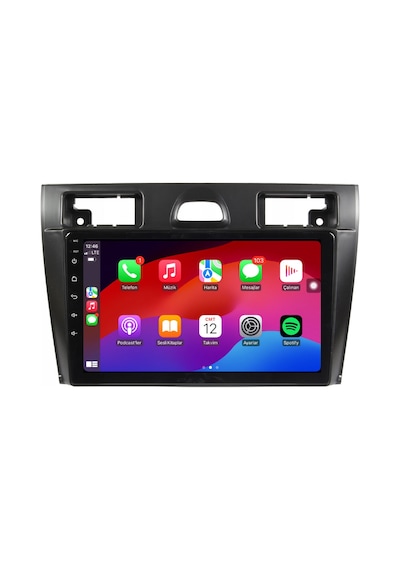 Ford Fiesta Araç Multimedya Android Ekran Carplay Navigasyon Double Teyp 2+32 9" 06-08 Black Cadence