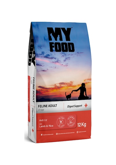 My Food Kuzulu ve Pirinçli Yetişkin Kedi Maması 12 KG