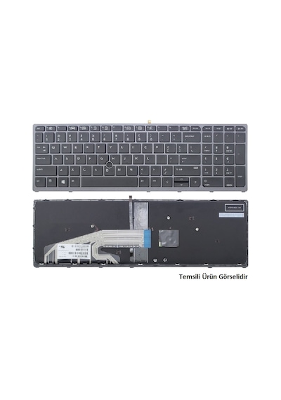 HP Uyumlu Zbook 15 G4 Notebook Klavye - Tuş Takımı / Siyah - Tr - 543096787