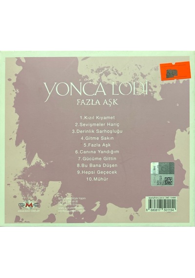 Plak Değildir Cd Dir Cd Yonca Lodi Fazla Aşk Cd