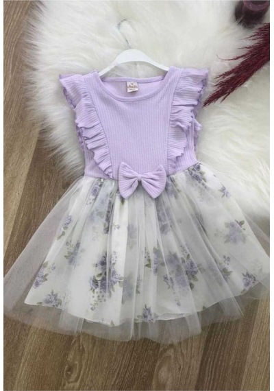 Retro Women Kız Çocuk Mor Lila Pamuklu Çiçekli Tütülü Doğum Günü Özel Gün Abiye Günlük Prenses Elbise Mor Retro Women Kız Çocuk Mor Lila Pamuklu Çiçekli Tütülü Doğum Günü Özel Gün Abiye Günlük Prenses Elbise Mor