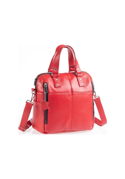 Derinss Leather Derinss Dkb0049 Hakiki Deri Kırmızı Kadın El Ve Omuz Çantası 001