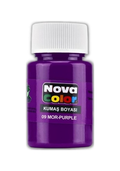 Mor Kumaş Boyası Tişört Çanta Tekstil Boyası 30 Ml 1 Adet Kumaş Boyası Mor 1 Adet Mor