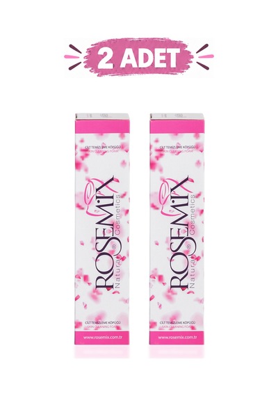 Rosemix - 233 - - Cilt Temizleme Köpüğü Gül 200 Ml - 2 Adetlik - Csmo-tex - Set Ürün