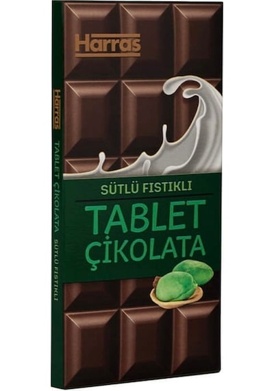 Antep Fıstıklı Sütlü Çikolata 80 Gr