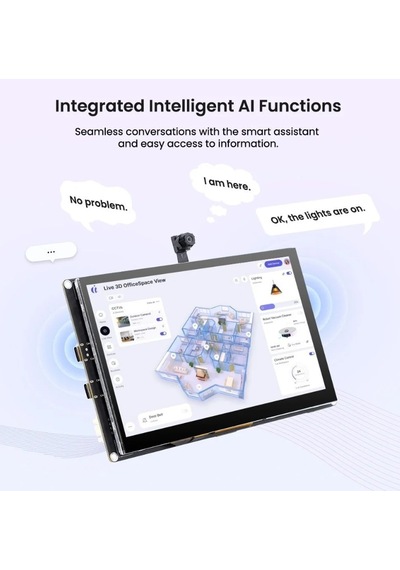 Elecrow Crowpanel Advanced 7 İnç Esp32-p4 Wifi 6 Hmı Dokunmatik Ips Ekran 1024x600