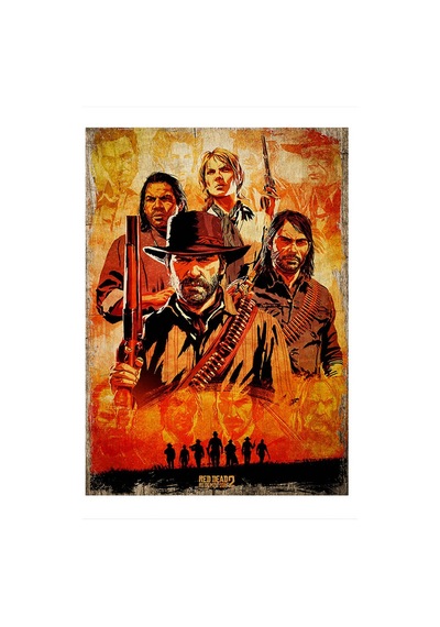 Bedeko Red Dead Redemption 2 Model Ahşap Tablo 25 Cm X 35 Cm