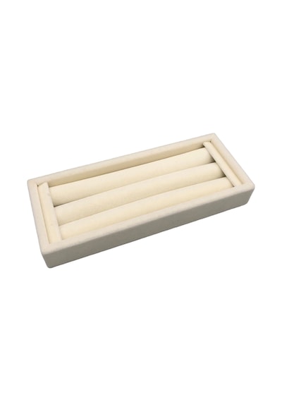 Yerli Üretim Ufak Boy Süet Kumaş Krem Renk 18 / 7 Cm Rulo Çekmec Krem