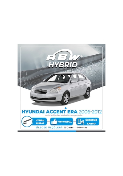 Rbw Hybrid Hyundai Accent Era 2006-2012 Ön Silecek Takımı -Hibrit