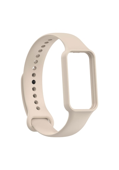 Ekılıf - Xiaomi Redmi Smart Band 2 Uyumlu - Kordon Silikon Kordon Krd-87 - Krem