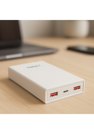 Enerx Enr-p20c 20.000 Mah 2.1a 2xusb 1xtypec Powerbank