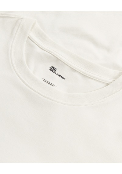 Skechers M Regular Box Logo T-shirt Erkek Beyaz S2620057-3855