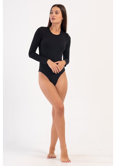Yake Store Kadın Comfort O Yaka Uzun Kol Cıtcıtlı Tulum Iclık - Beıge Bej