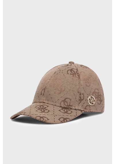 Guess Jacquard Desenli Şapka Aw5625pol01 Kadın Şapka Aw5625 Pol01 Ltl Kahve
