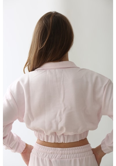 Nature The Brand Kadın Pembe Oversize Sweatshirt - %100 Pamuk Günlük Giyim Pembe