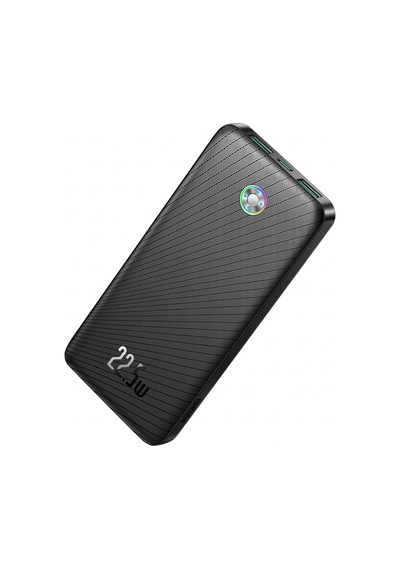 Rocoren 10000mah 22.5w Powerbank Pd Hızlı Şarj, 3 Çıkışlı Usb-c + Çift Usb-a Tablet Ve Telefonlarla Uyumlu Taşınabilir Şarj Cihazı Siyah