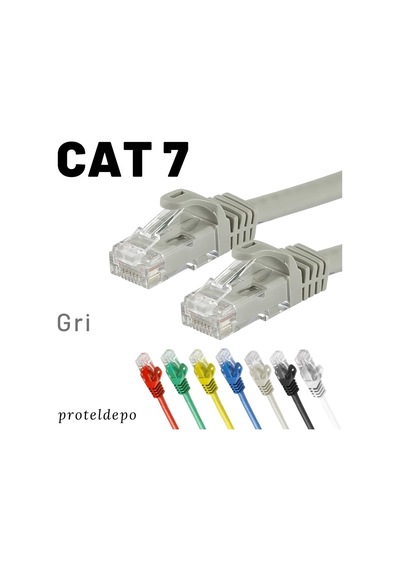 Irenis Cat7 Kablo Ethernet Network Internet Lan Ağ Kablosu 15 M Sarı