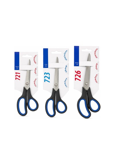 Büyük Boy Ergo 3 Lü Makas Seti 20-21-25 Cm