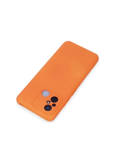 Newface - 417 - Xiaomi Redmi 12c Kılıf Nano İçi Kadife Silikon - Edntrend - - Turuncu