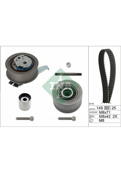Ina Triger Seti Vw-skoda-audi-cupra-seat 16 Ford 23 2.0 Tdi Dsud-dtrb-dtrd-deze-dtna-dtua 149 Diş Ina 530083510 05l198119b 05l121011 Vwn3ca 6268 Ba