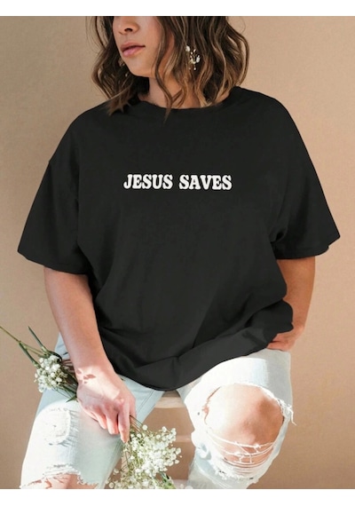 Suma Siyah Baskılı T-shirt - S Beden