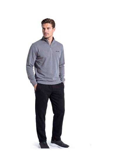 Pierre Cardin 6116 Erkek Uzun Kollu Quarter Zip Eşofman Takımı-gri