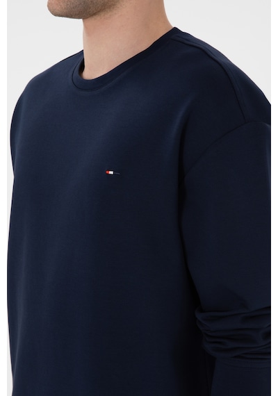 U.S. Polo Assn. Erkek Comfort Fit Bisiklet Yaka Lacivert İnce Sweatshirt 50309858-VR033