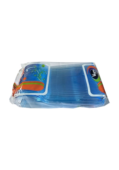 Vapa Plastik Mavi Sup Kaşık - Tatlı Kaşığı - 100 Adetlik 3 Paket - 300 Adet