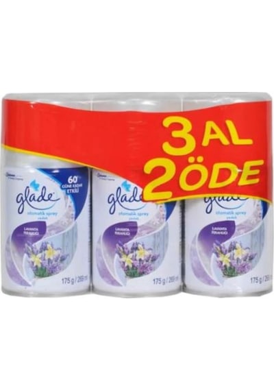Glade Otomatik Sprey Oda Kokusu Yedek Lavanta Ferahlığı 3 x 269 ML