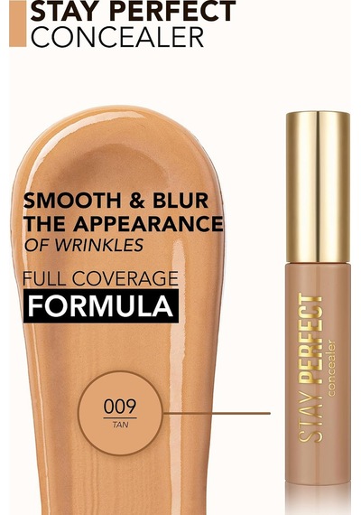 Doğal Bitişli Kapatıcı Sıcak Alt Ton - Stay Perfect Concealer - 009 Tan - 8682536085601