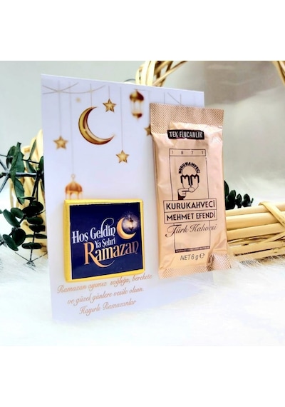 Ramazan Hediyesi Çikolata Kahve Hoşgeldin Ramazan Çikola(30 Adet)