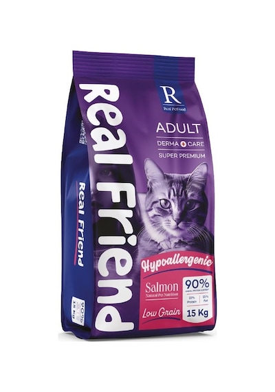 Real Friend Derma Care Hypoallergenic Salmon 32/15 Kedi Maması 15 Kg