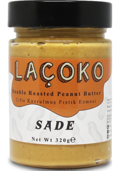 Laçoko Çifte Kavrulmuş Yer Fıstığı Ezmesi 320 G