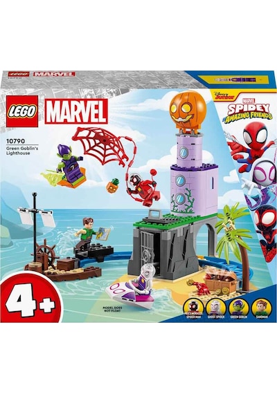 LEGO® Marvel 10790 Spidey Ekibi Yeşil Goblin’in Deniz Fenerinde 149 Parça