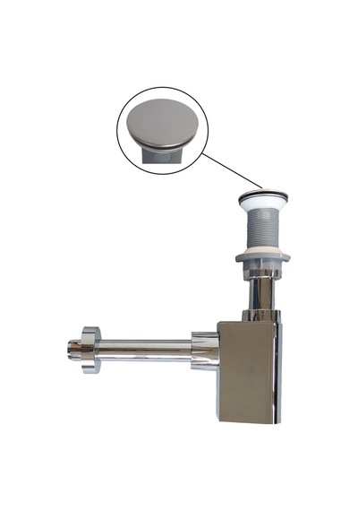 Studor Trap-vent Kromajlı Havalıklı Lavabo Sifonu Paslanmaz Pop-up Süzgeçli Tıkanma Ve Koku Önleyici