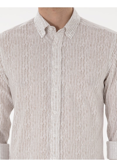 Pierre Cardin Erkek Haki Gömlek Desenli 50304595-vr027 Haki
