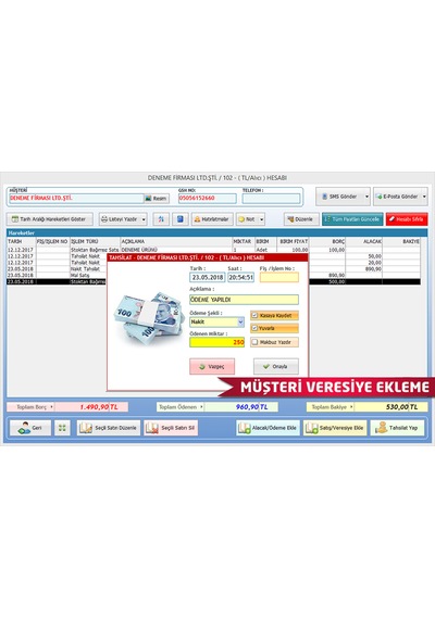 Demirsoft Müşteri Takip Kasa Stok Ve Veresiye Defteri 9