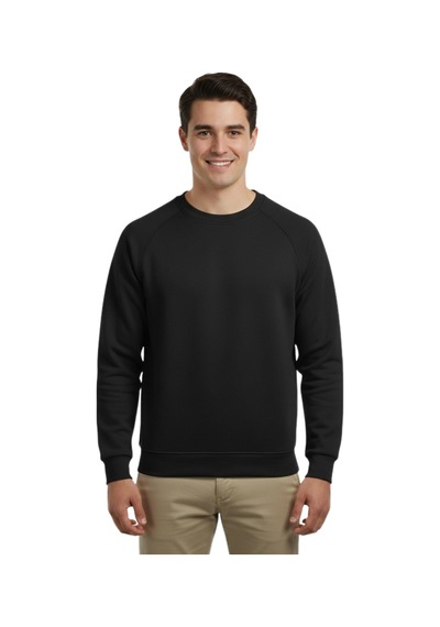 Raymons Erkek Spor Reklam Kol Sweatshirt Regular Fit Bgl-st04951 Siyah