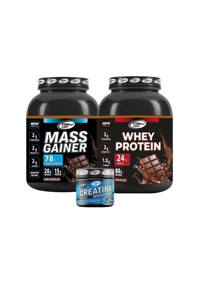 Whey Protein 2000g Mass Gainer 2000g Hediye Creatine Çikolatalı