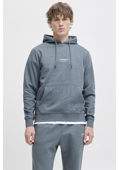 Jack & Jones Jjesoho Kapüşonlu Sweatshirt Erkek Hoodie Noos Antrasit