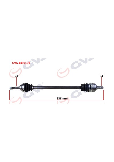 Komple - 656 - Aks Sağ Vectra A 88-95 -astra F 92-98 -calıbra A 89-97 1.8-2.0 Abs - Dpmıx-hb - Siz 33x34x938mm