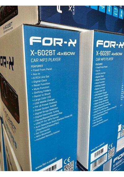 For-x Bt/aux/sdcard/radio/usb 3 Amfi Çıkışlı 4x60 Watt Oto Teyp
