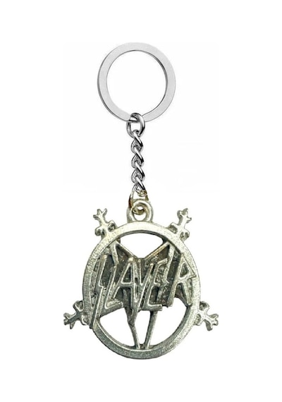 Slayer Pentagram Figürlü Metal Anahtarlık Heavy Metal & Gotik Tarz Aksesuar