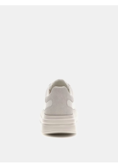 Guess Elba Deri Erkek Sneaker Ayakkabı Fmfbanlel12 Beyaz