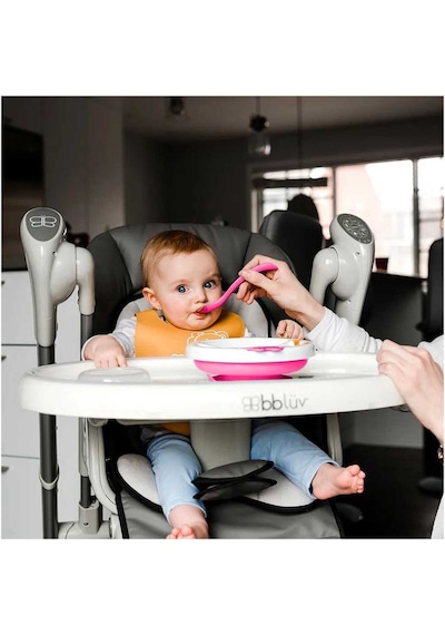 Bblüv Plato Sıcak Su Hazneli Mama Tabağı Pembe