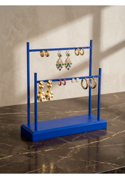 Küpe Standı Organizer Mavi