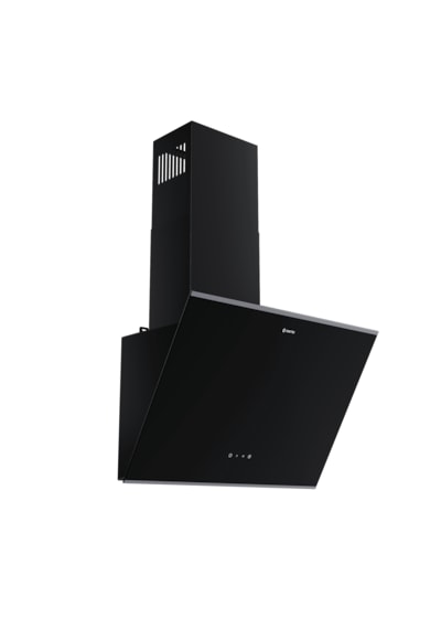 Narte NT-H20060BX 60 Cm Siyah Cam Inox Çıtalı Eğimli Davlumbaz