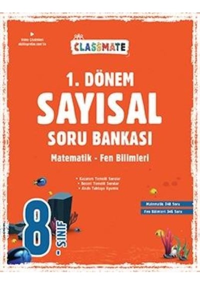Okyanus 8. Sınıf Classmate 1. Dönem Sayısal Soru Bankası