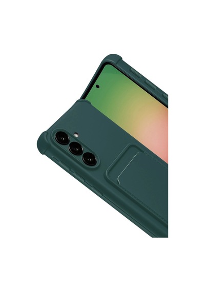 Samsung Uyumlu Galaxy A17 5g Kelvin Kartvizitli Silikon Koyu Yeşil